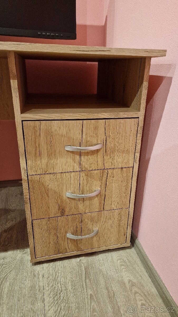 Psací stůl KUBA - dub artisan - 2