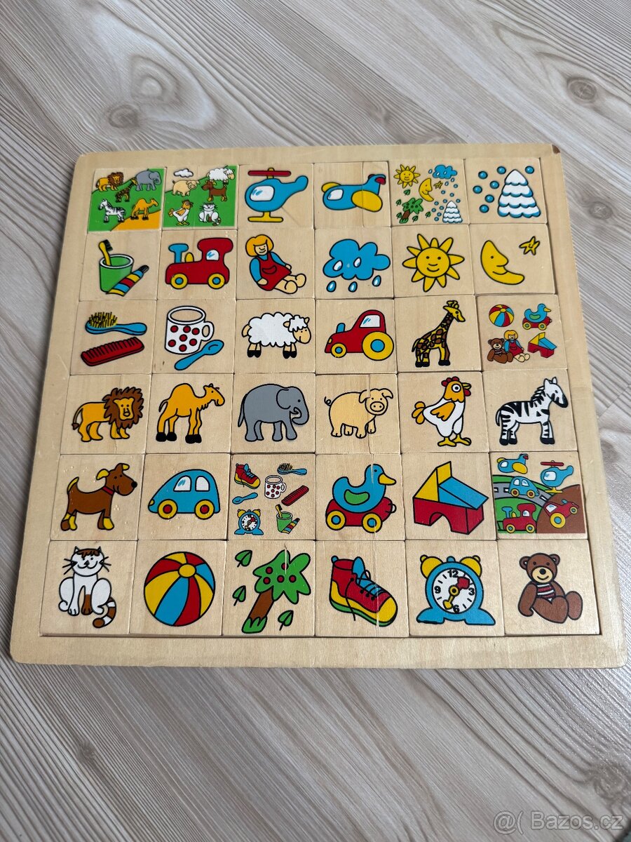 Dřevěná vkladacka hra - 2