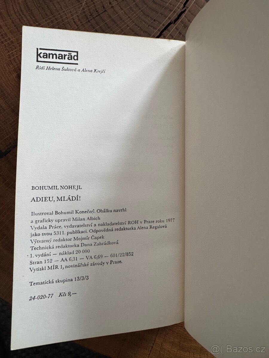 Bohumil Nohejl – Adieu, mládí (1977) - 2