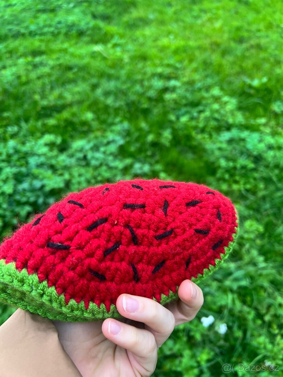 Háčkovaná hračka - meloun - 2