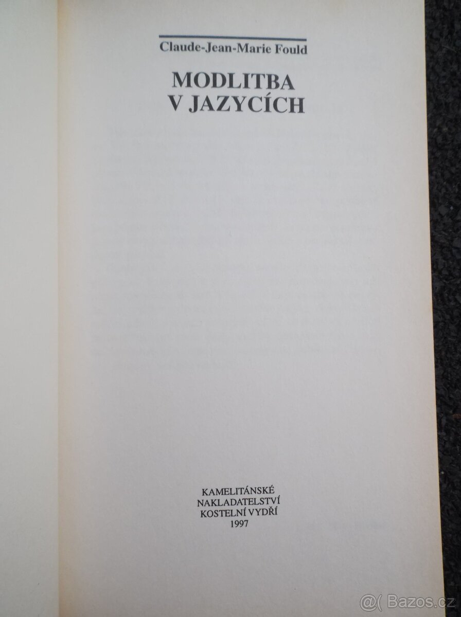 Modlitba v jazycích - 2