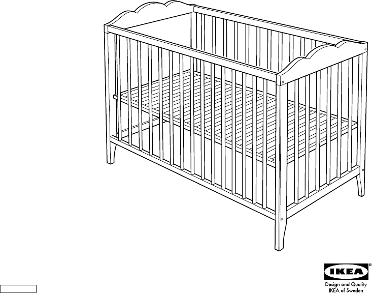 Dětská postýlka Hensvik z Ikea - 2