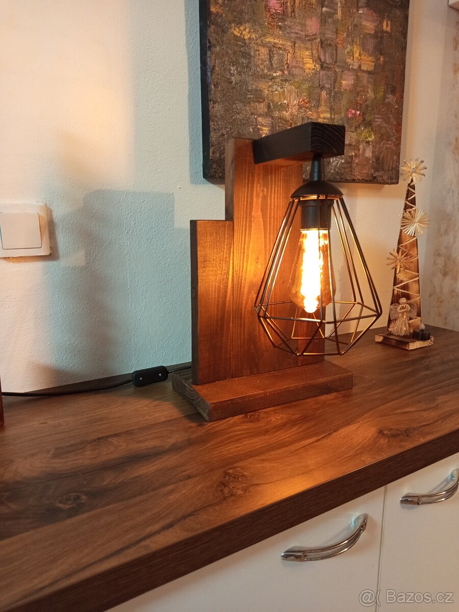 Dřevěná lampička - 2