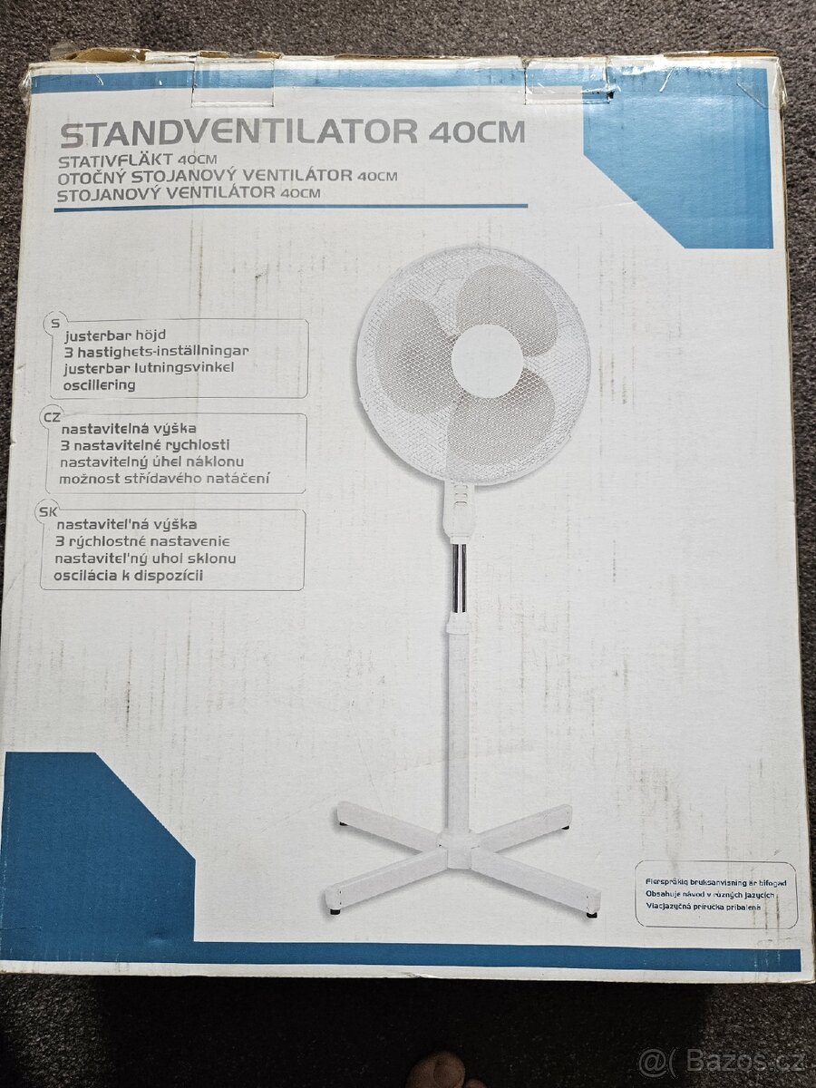 Ventilátor stojanový otočný - 2