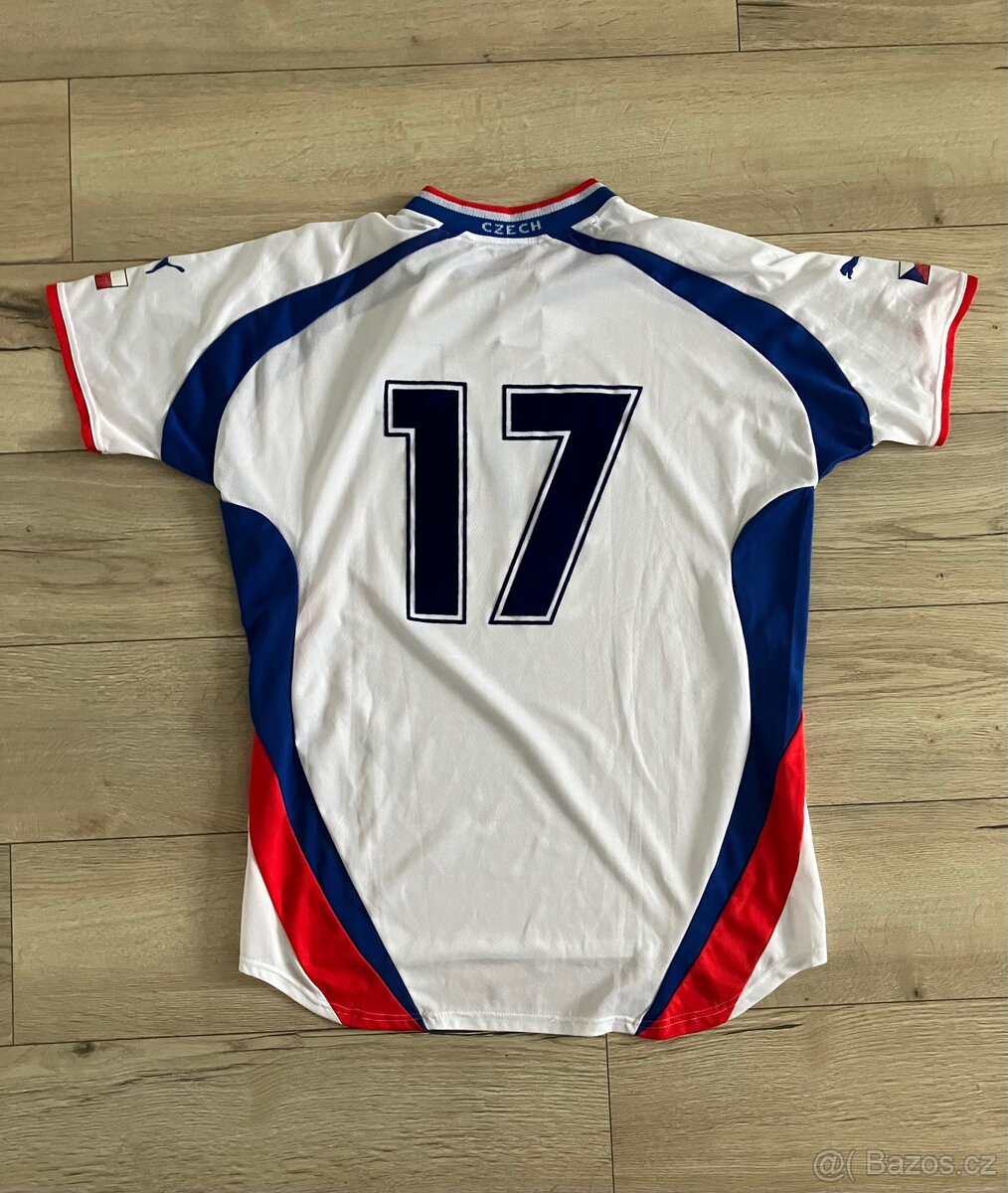 Česko hraný fotbalový dres Puma #17 2002 Hübschmann - 2