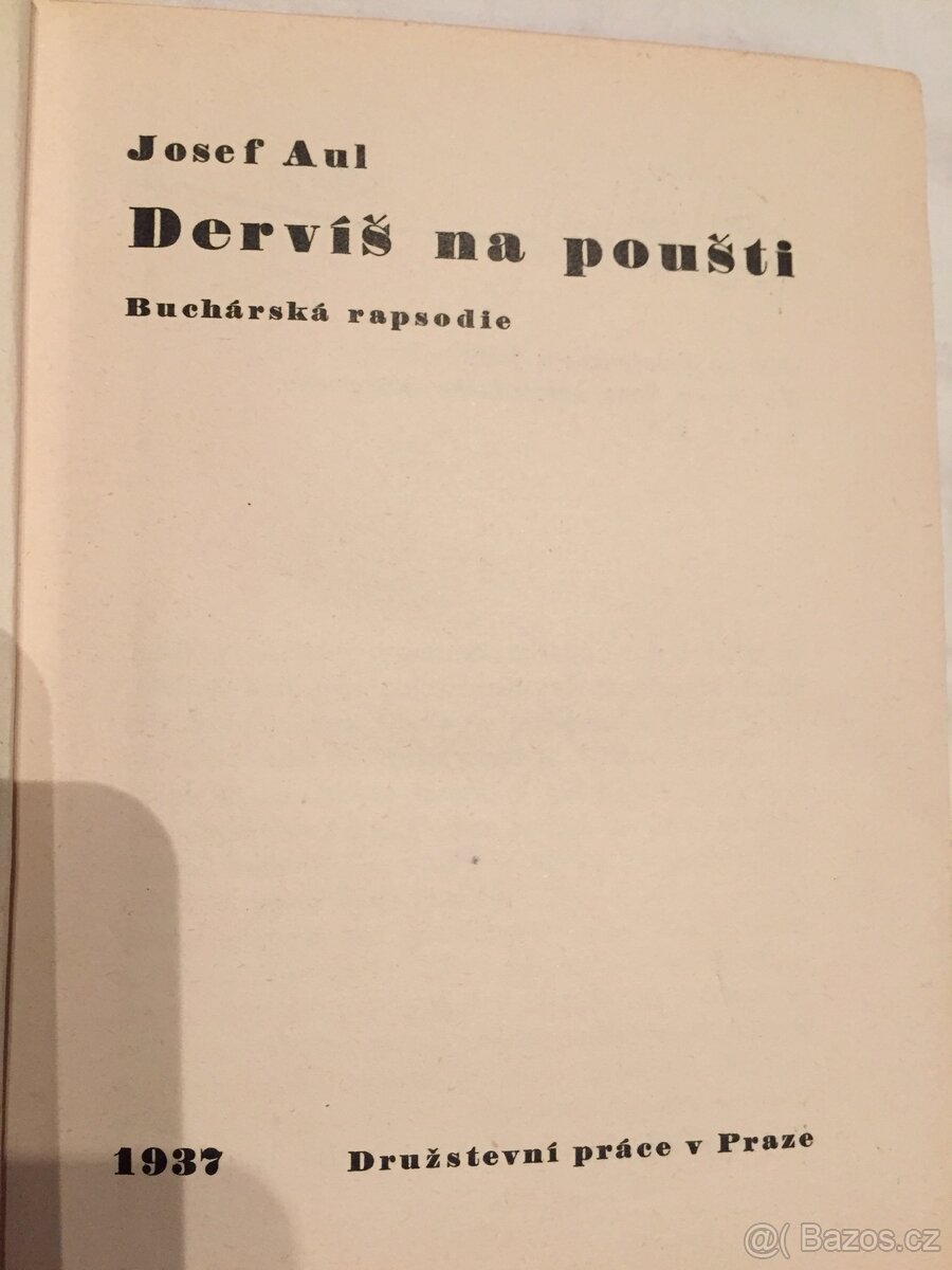 Dervíš na poušti - Josef Aul - 2