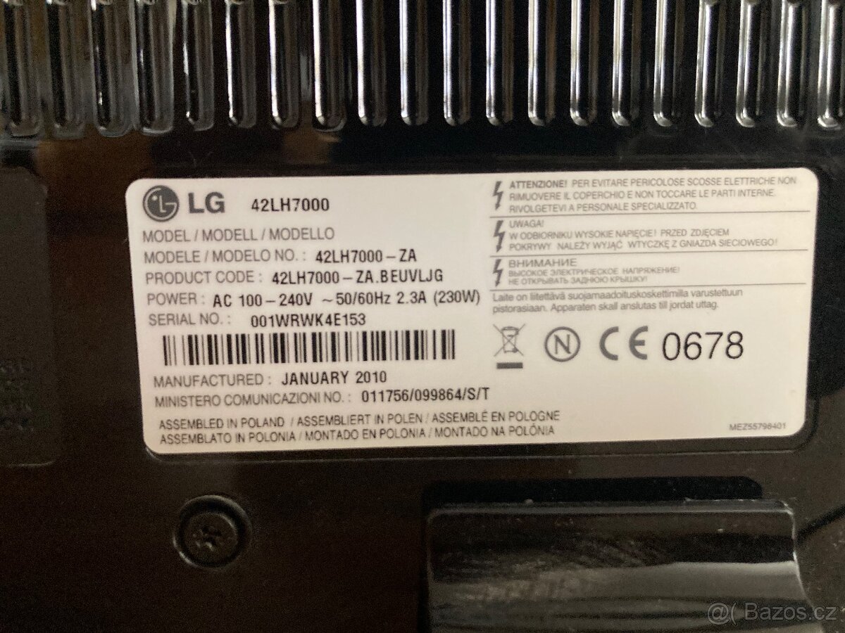 Televize LG 42LH7000 - 2