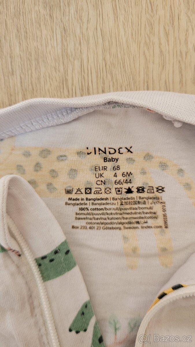 Lindex pyžamo na zip, vel. 68 - 2