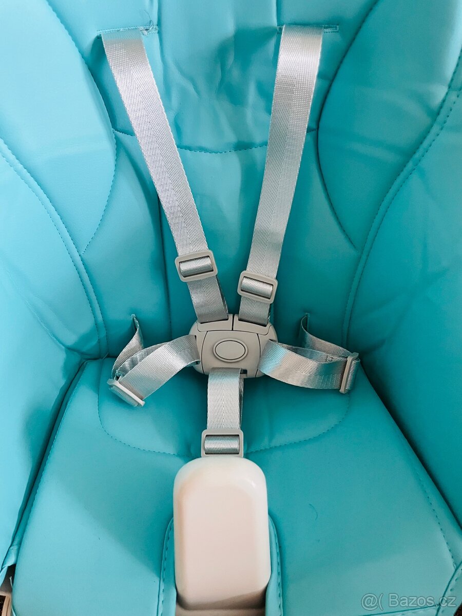 Jídelní židlička Peg Perego modrá/tyrkysová - 2