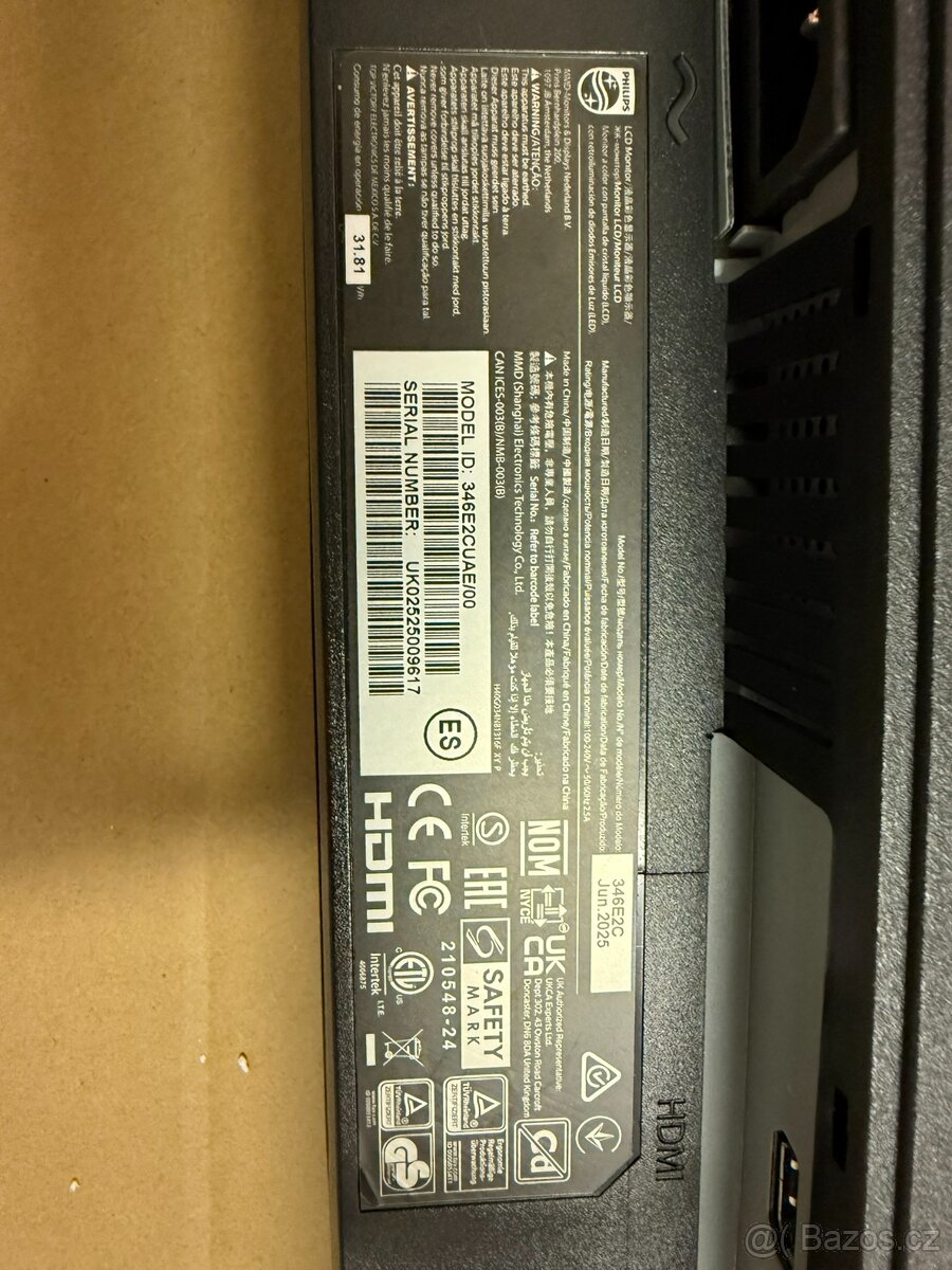 Philips 346E2CUAE PRASKLÝ|FUNKČNÍ - 2