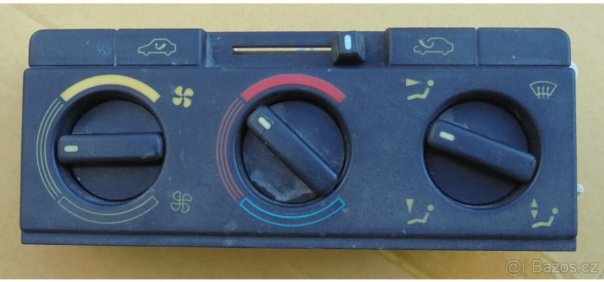 Peugeot 405 panel ovládání topení - 2