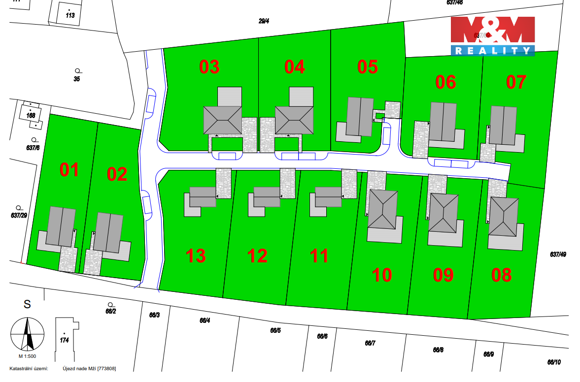 Prodej pozemku k bydlení, 1080m², Újezd nade Mží - 2