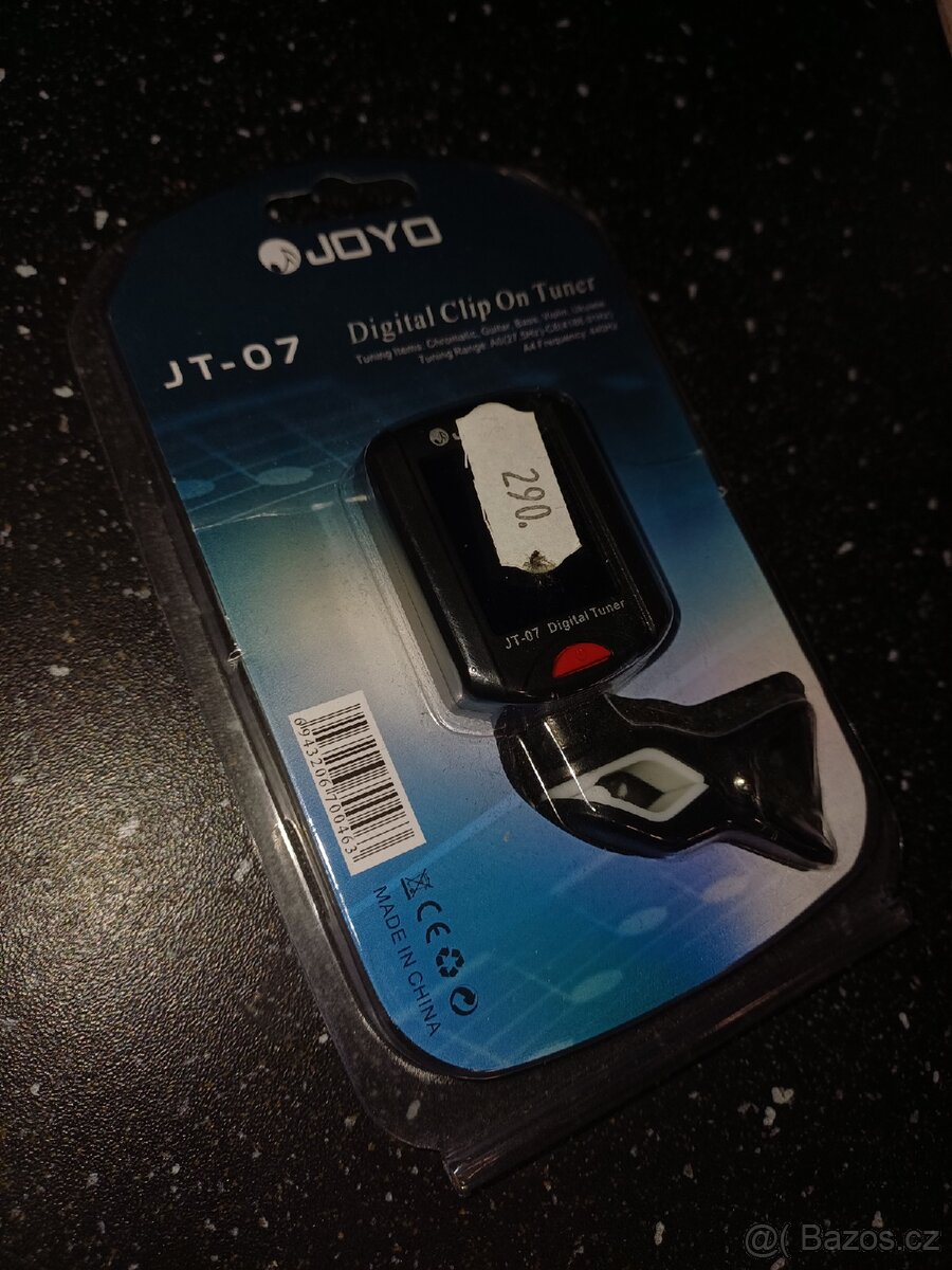 digitální klipovou ladičku JOYO JT-07 - 2