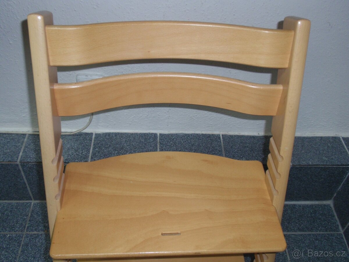 TOP MASIVNÍ DŘEVĚNÁ ROSTOUCÍ ŽIDLE STOKKE TRIPP TRAPP - 2