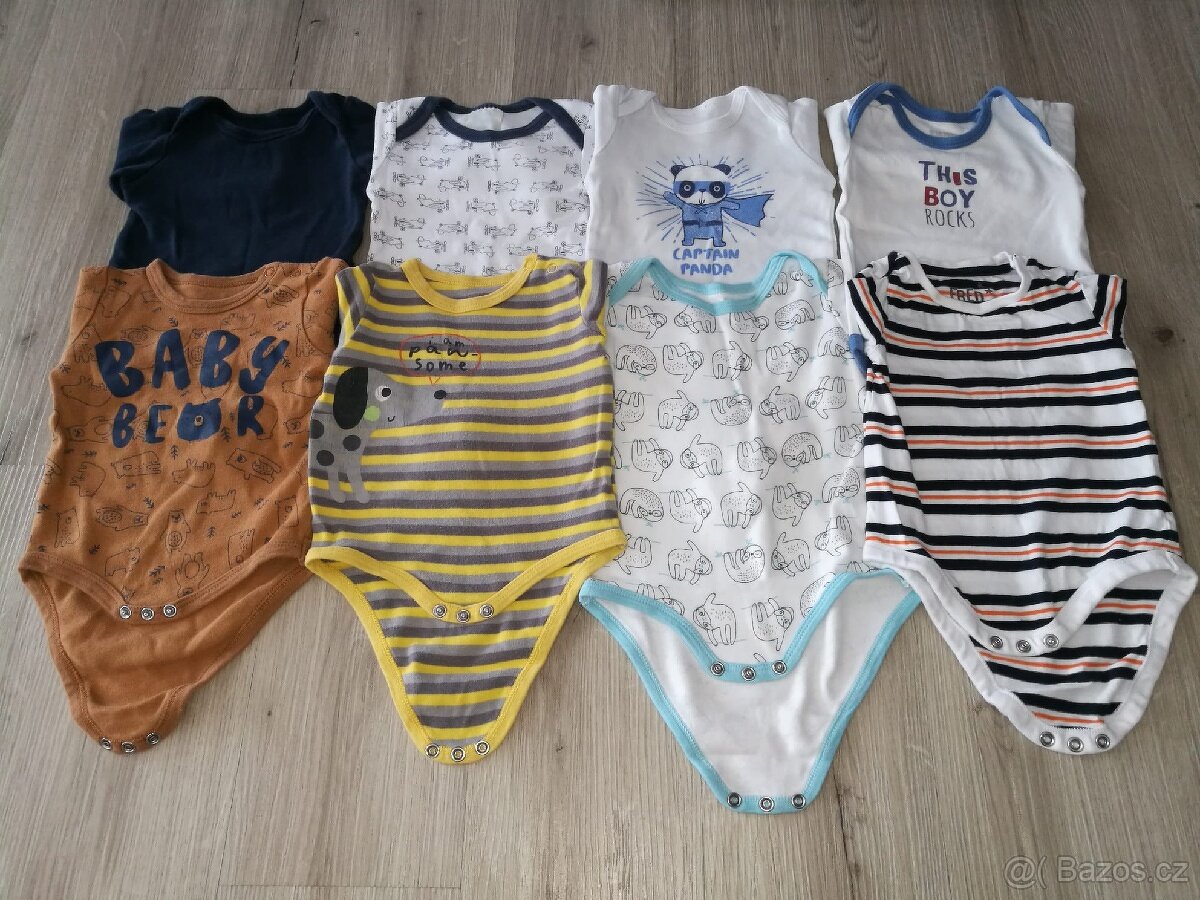 Body s dlouhým rukávem 8ks - 2