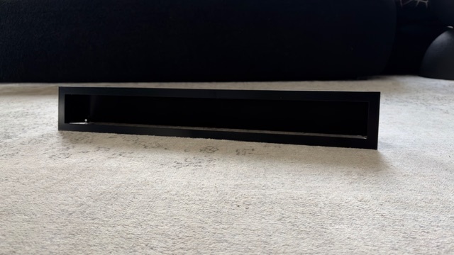 Krbová mřížka LUFT 90X600 černá - 2