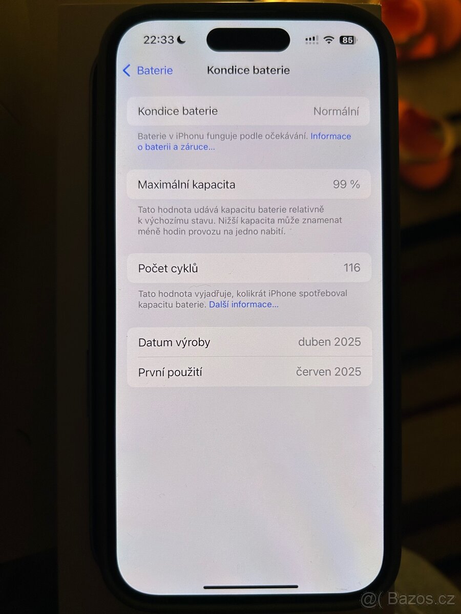 Iphone 15 128 gb, v záruce do 06/2027 - 2
