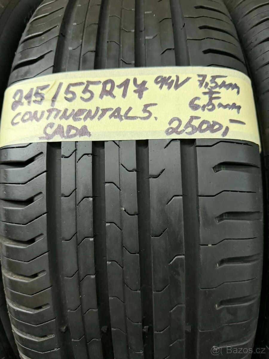 215/55r17 letní sada Continental 5 - 2