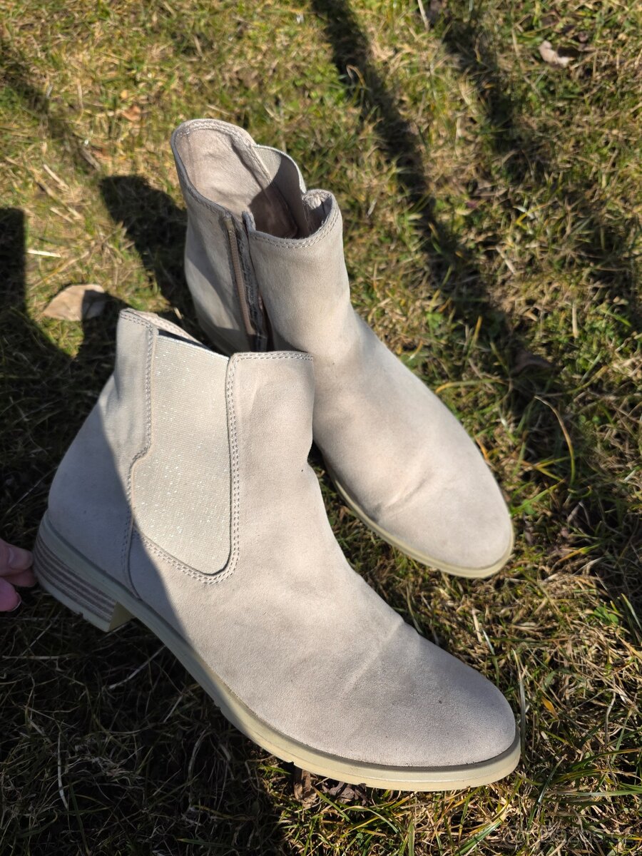 Semišové kozačky 42 Marco Tozzi - 2