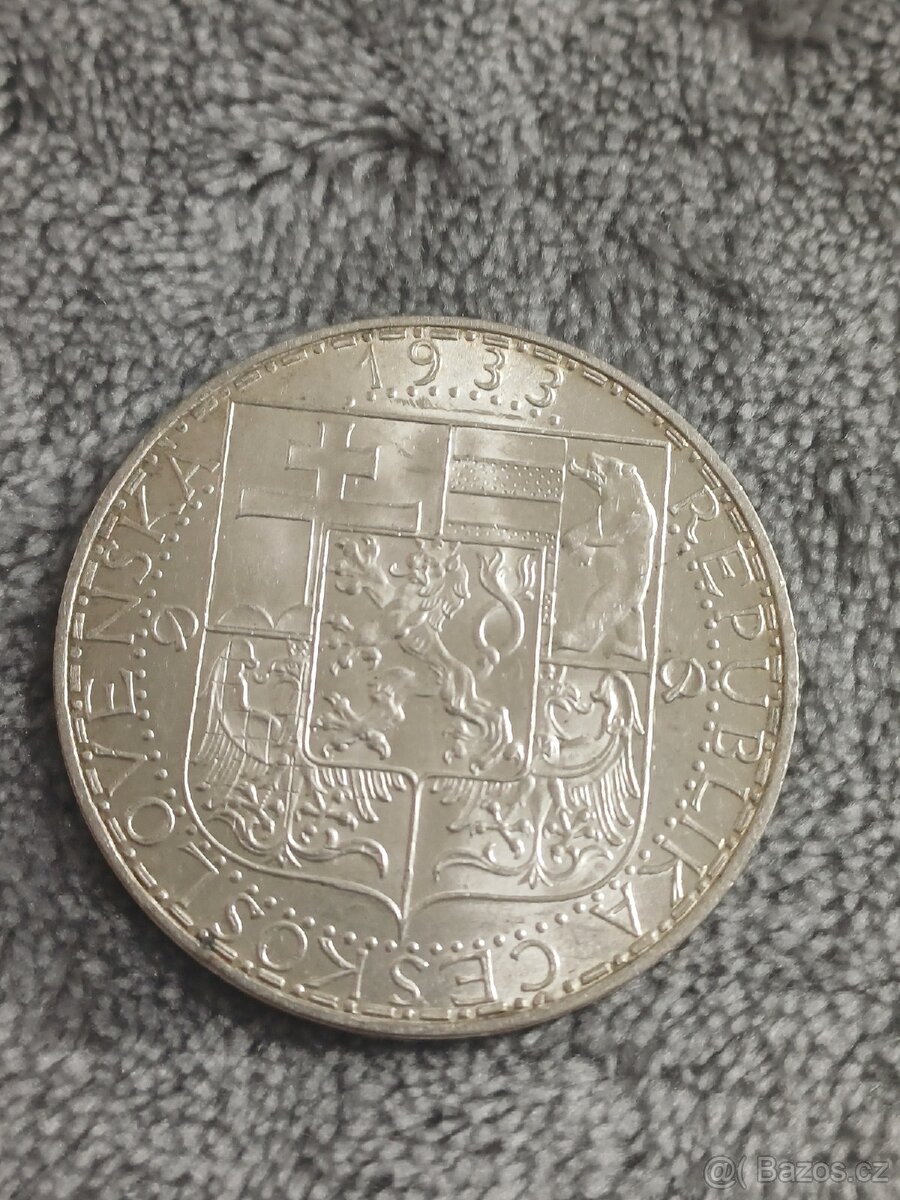 20 koruna 1933 č.2 - 2