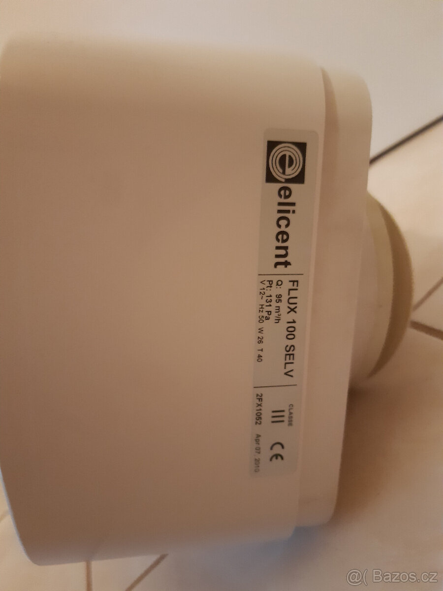 Ventilátor Elicent FLUX 100 SELV - 2
