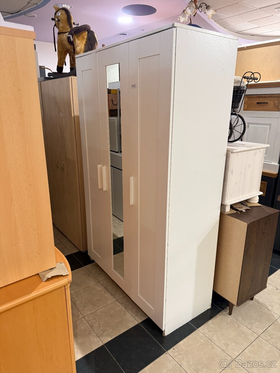 Šatní skříň 3 dveř. bílá IKEA - 2