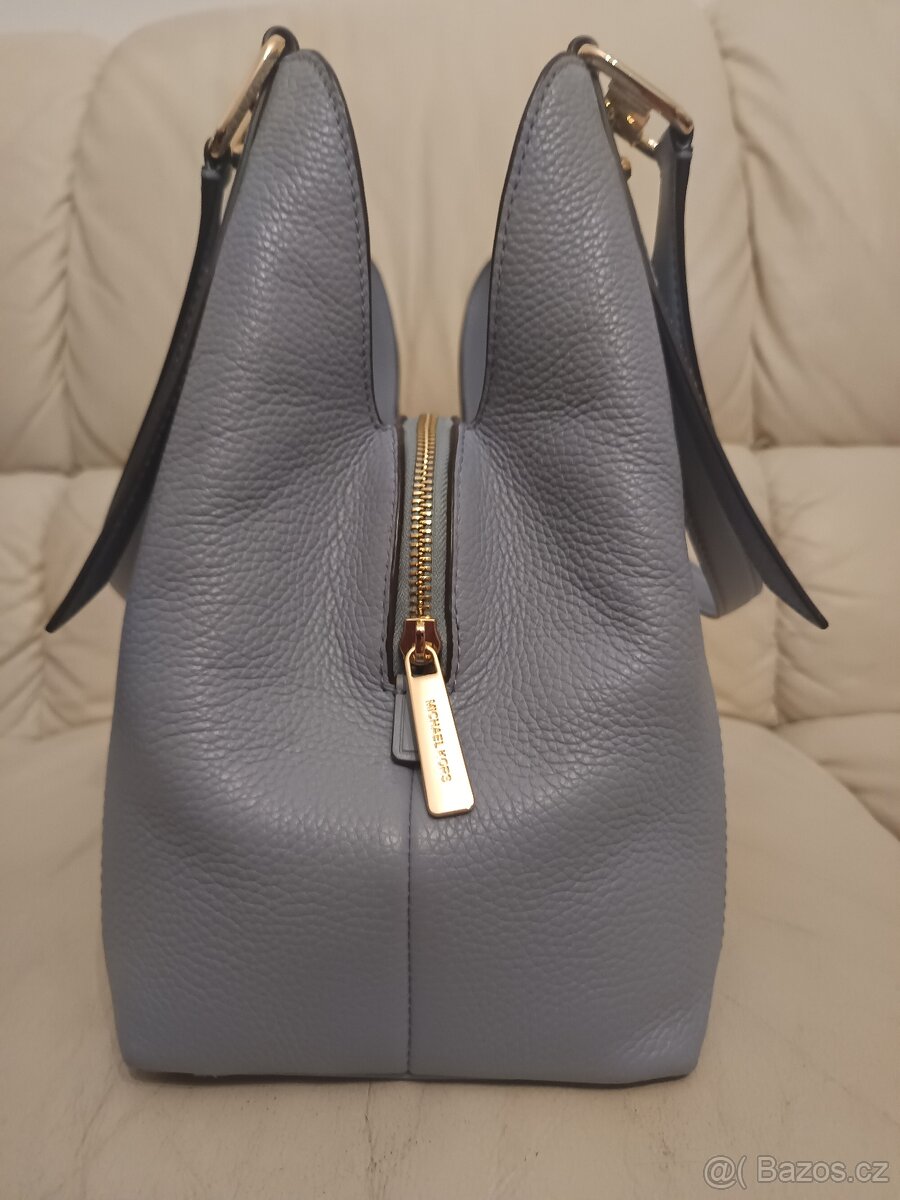 Kabelka Michael 'Kors modrá s hnědým monogramem - 2