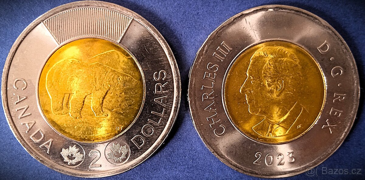 5 centů - 2 dolary Kanada 2023-4 Karel III. UNC - 2