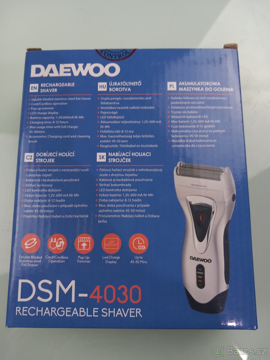 Dobíjecí holicí strojek Daewoo DSM-4030 - 2