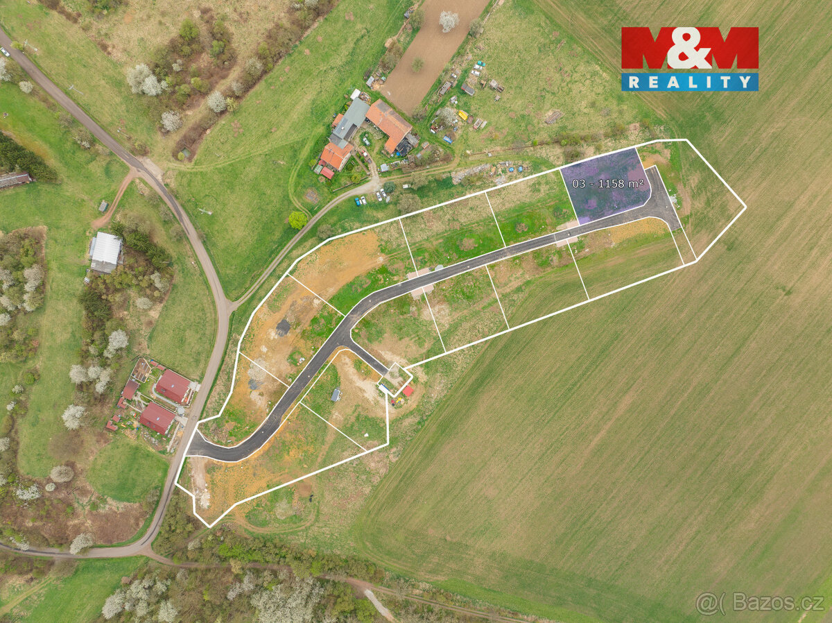Prodej pozemku k bydlení, 1158 m², Řehlovice - 2