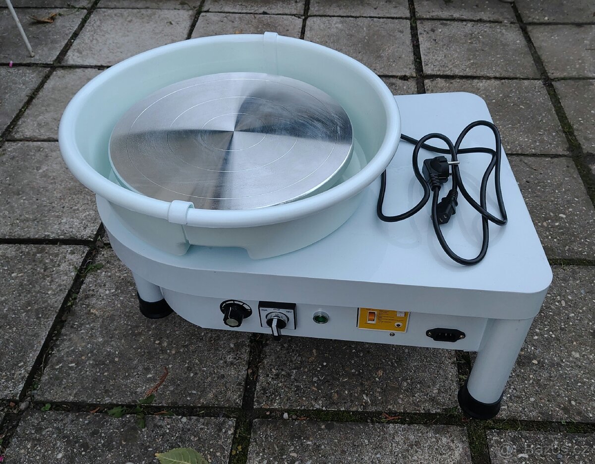 Elektrický hrnčířský kruh 250 W – kovový, kolo 30 cm, nový. - 2