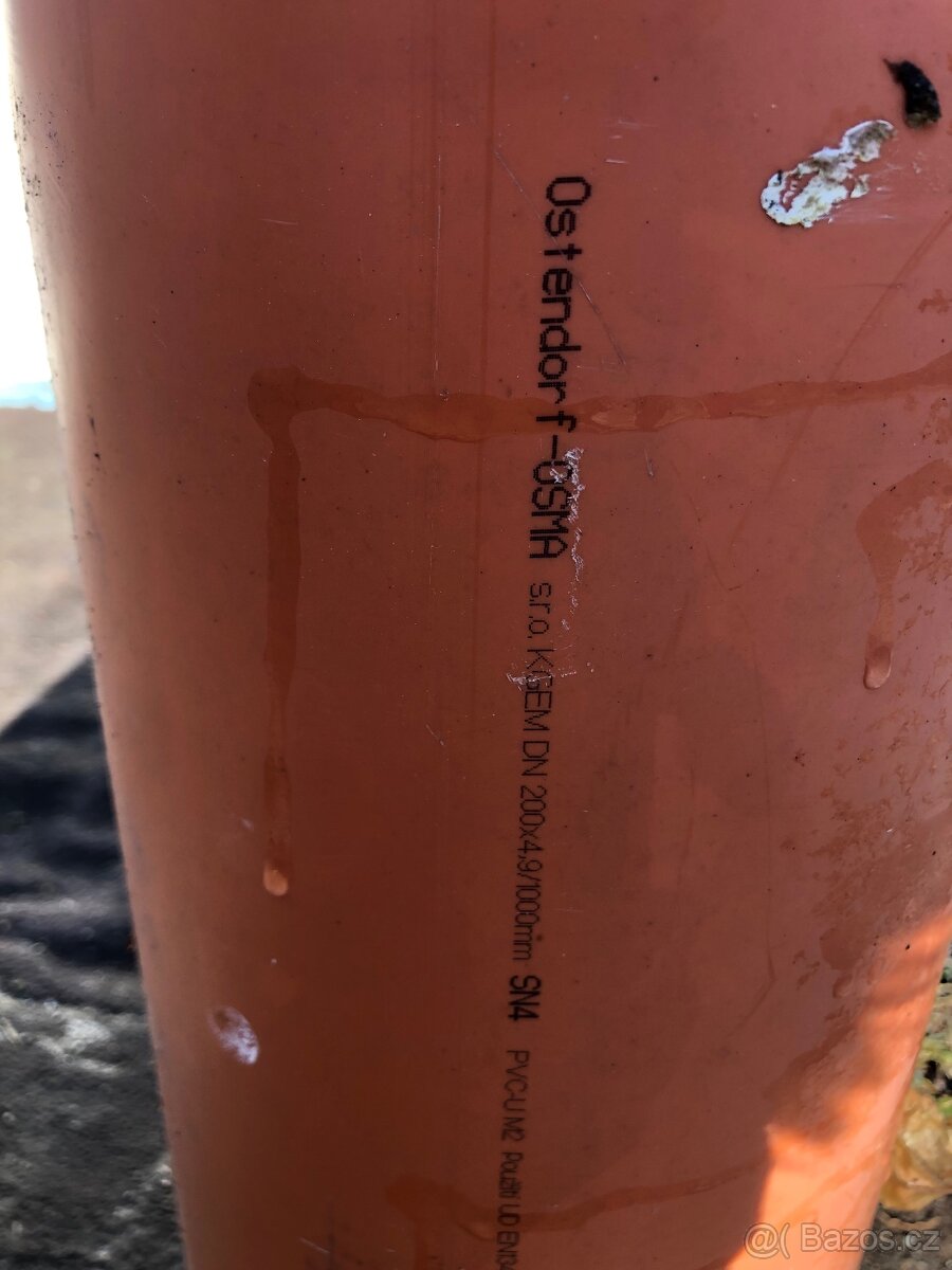 kanalizační trubka SN4 200 x 4,9 x 1000 mm - 2