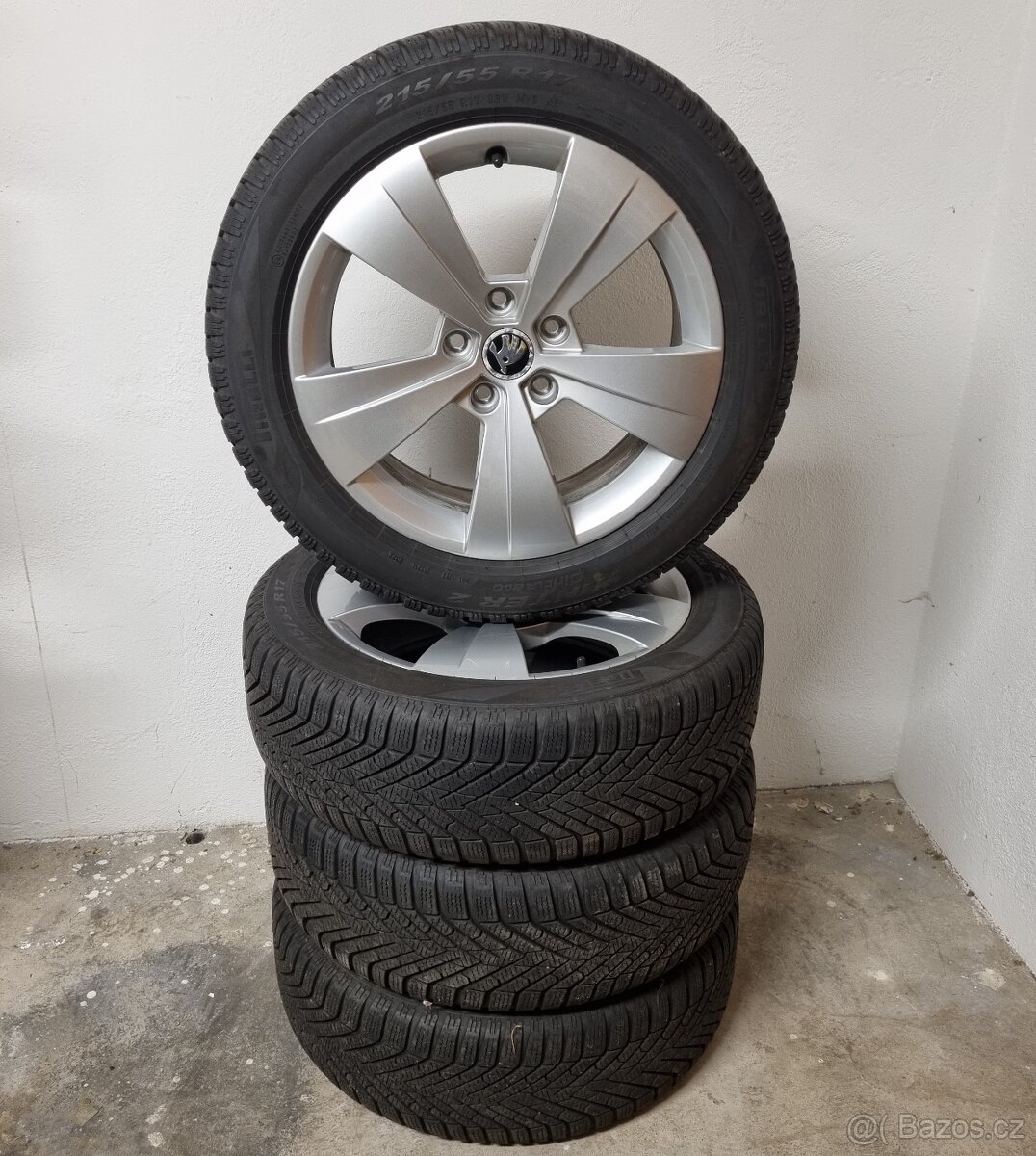 Originílní zimní Alu sada Superb 215/55 R17 - 2