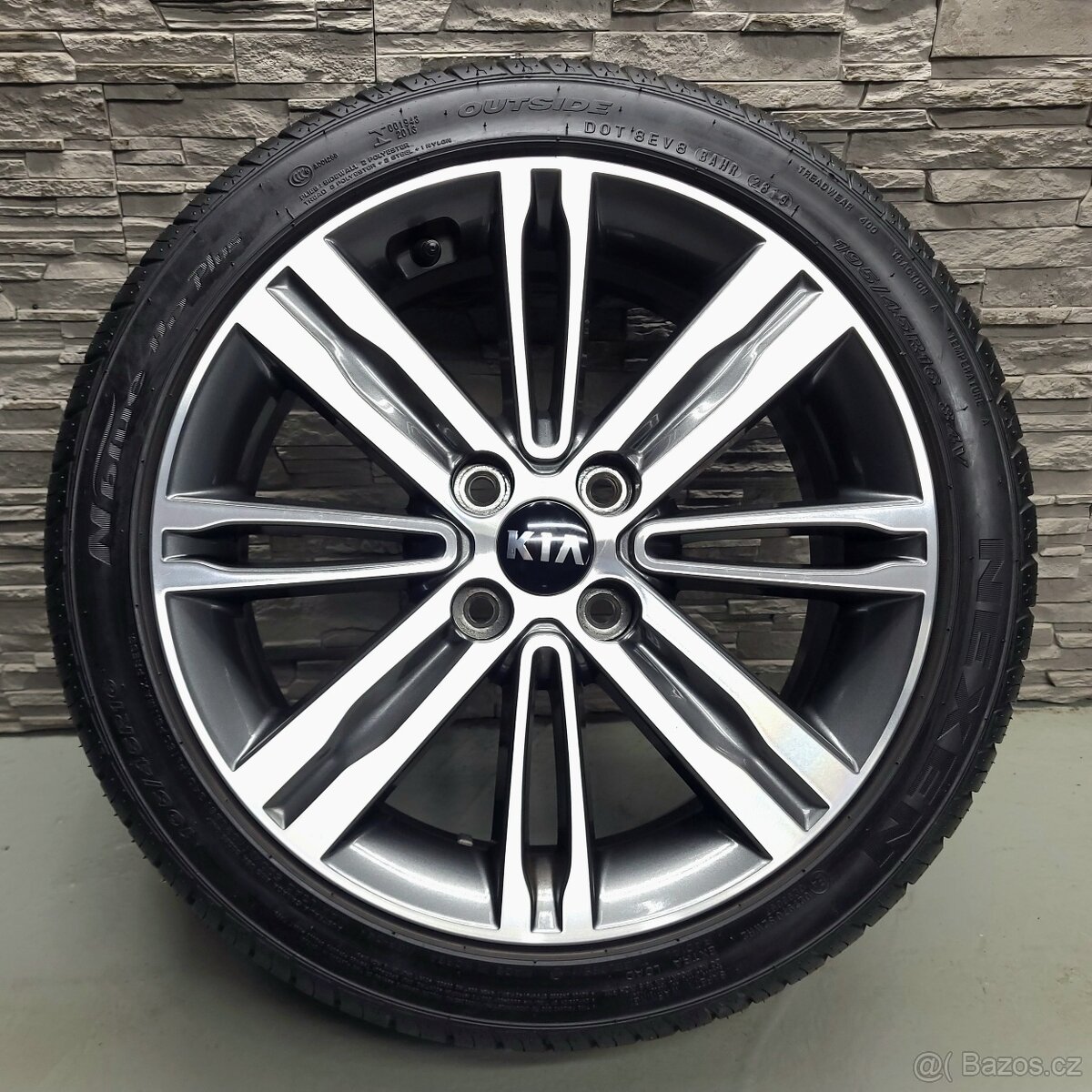 16" Originál Kia PICANTO STONIC 4x100 ZÁNOVNÍ LETNÍ SADA - 2