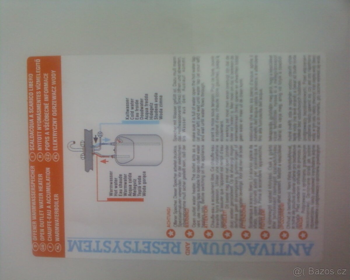 elektrický ohřívač vody ARISTON - 2