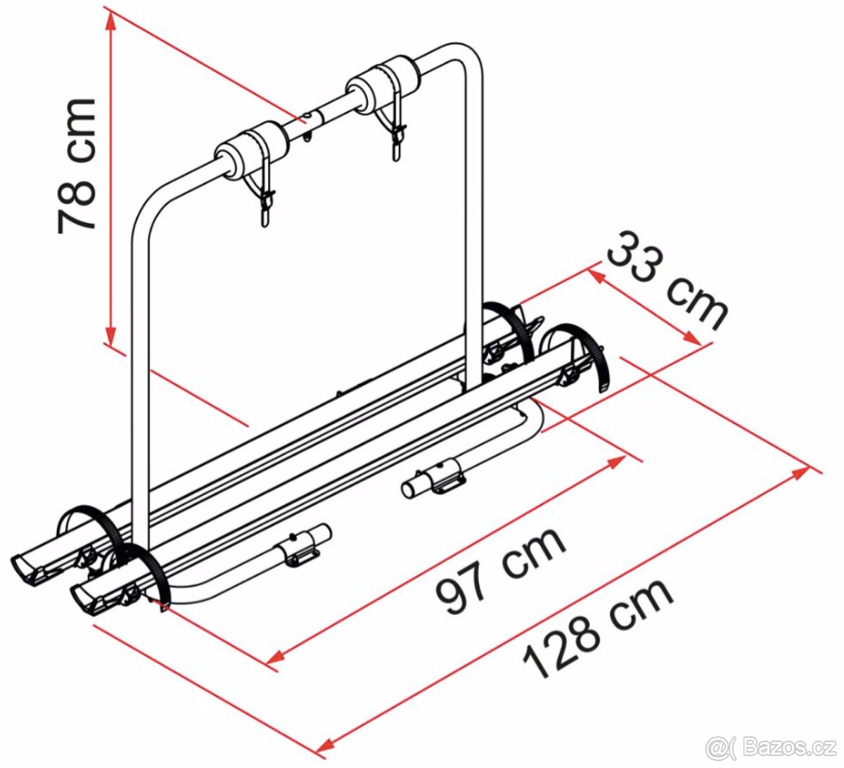 Nosič kol Fiamma Caravan XL A - 2