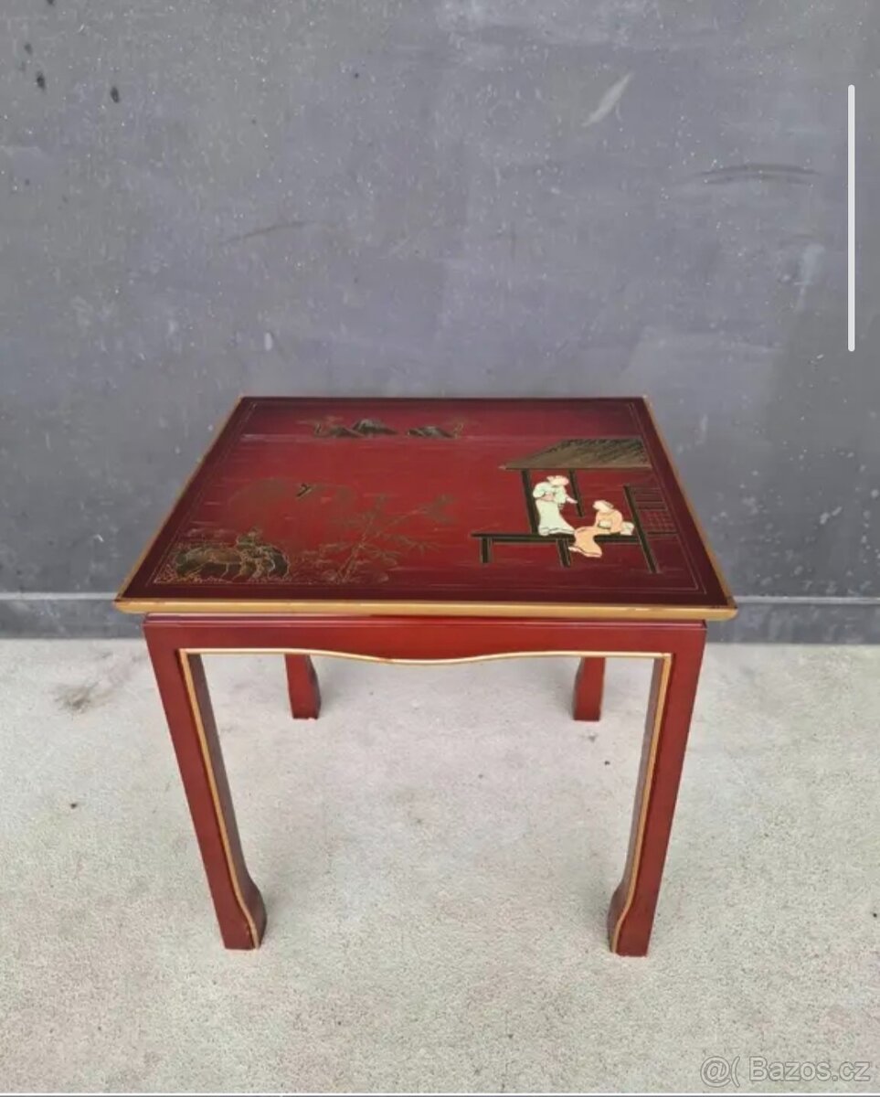 Starožitný čínský odkládací stolek - 2