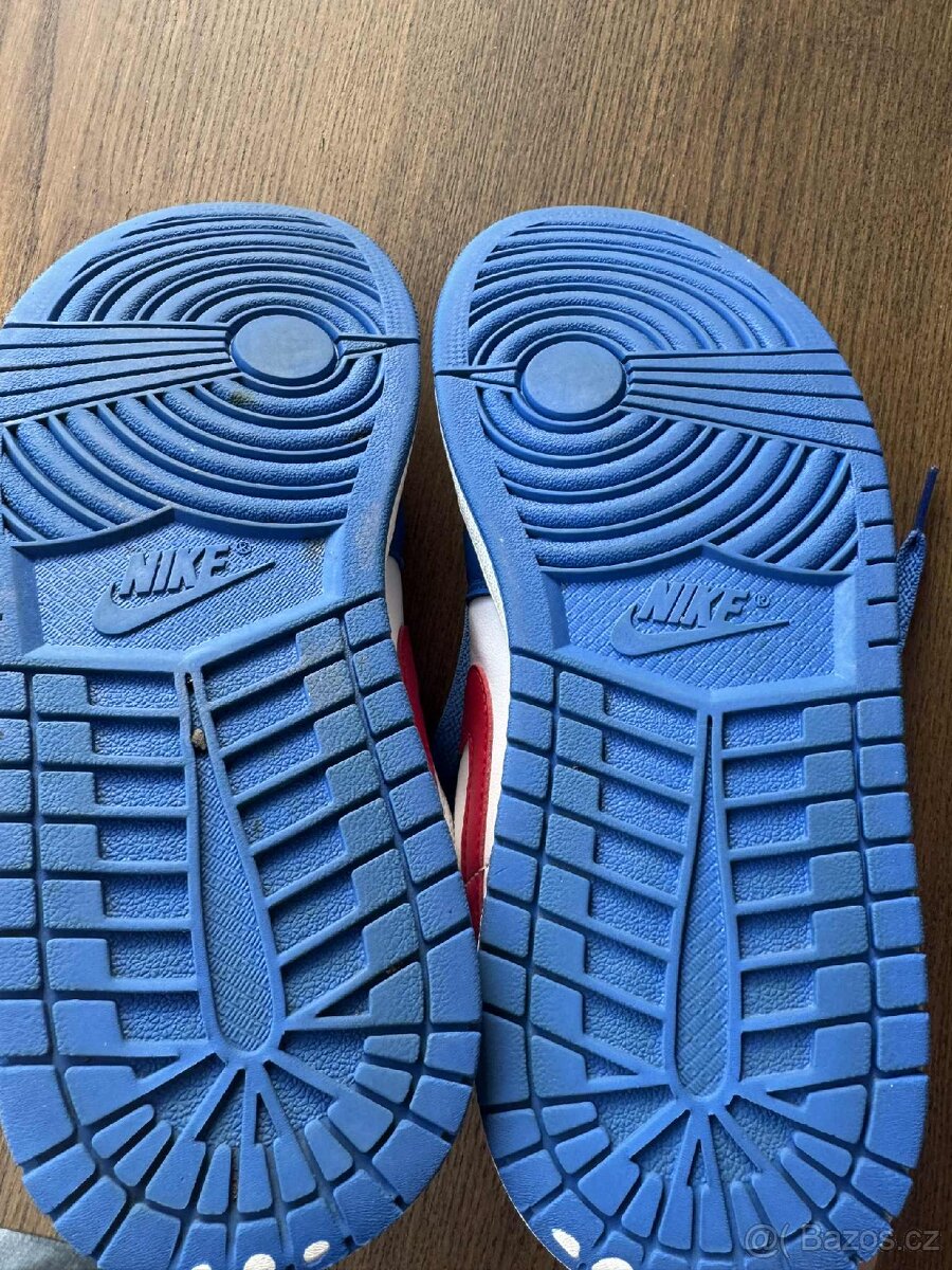 Prodám tenisky Nike Air Jordan 1 Low Sport Blue Gym Red - 2