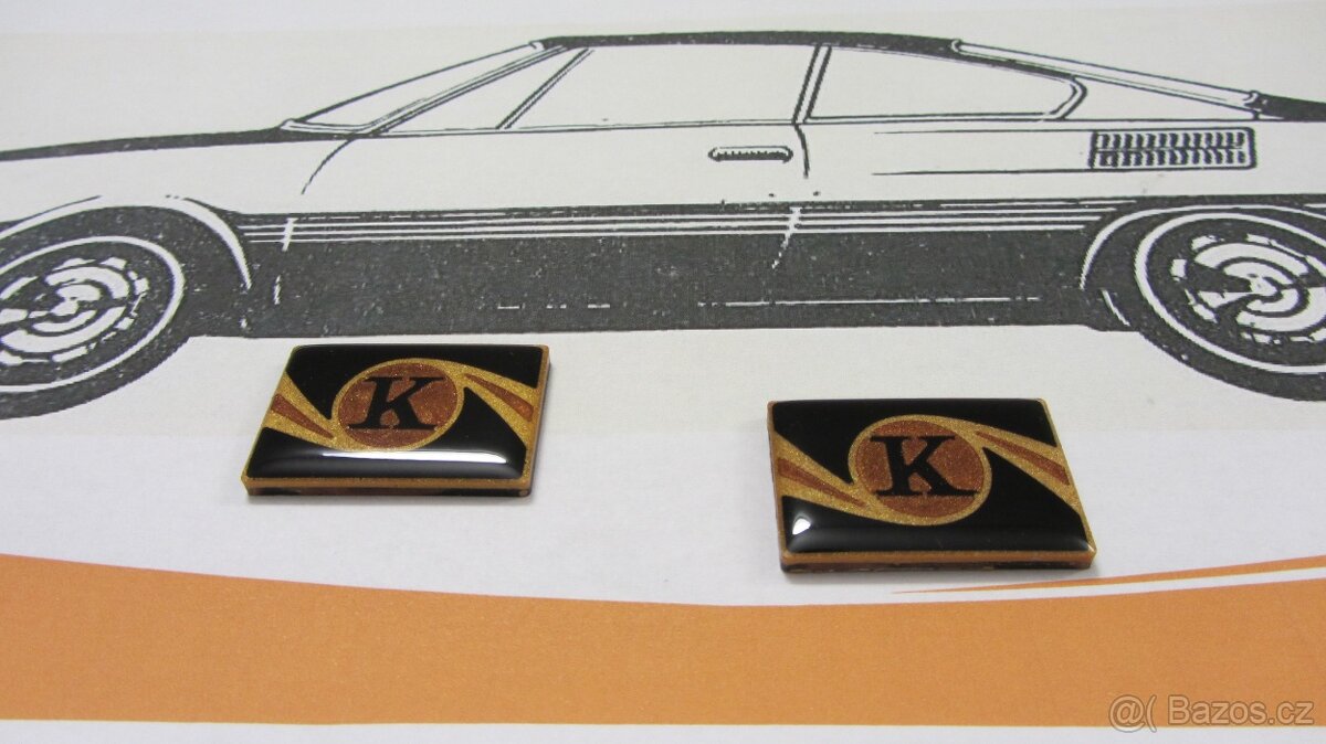 Klubová značka "K" (Kvasiny) pro vozy Škoda 110R - 2