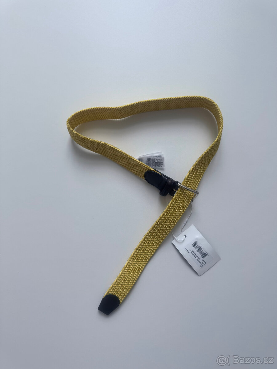 Elastic Braid BELT pásek originál Gant žlutý vel. 80 - 2