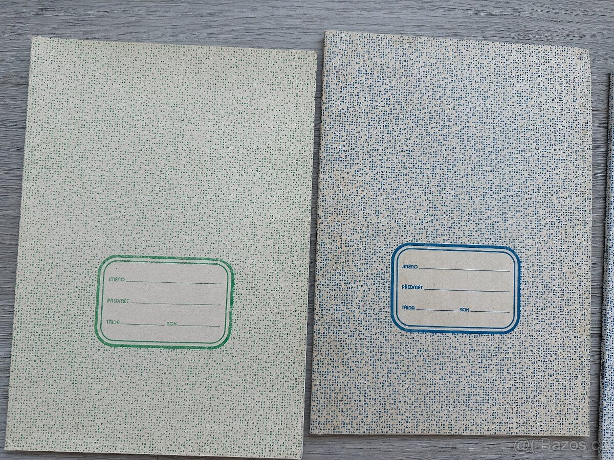 Sada retro sešitů, 9 ks - 2