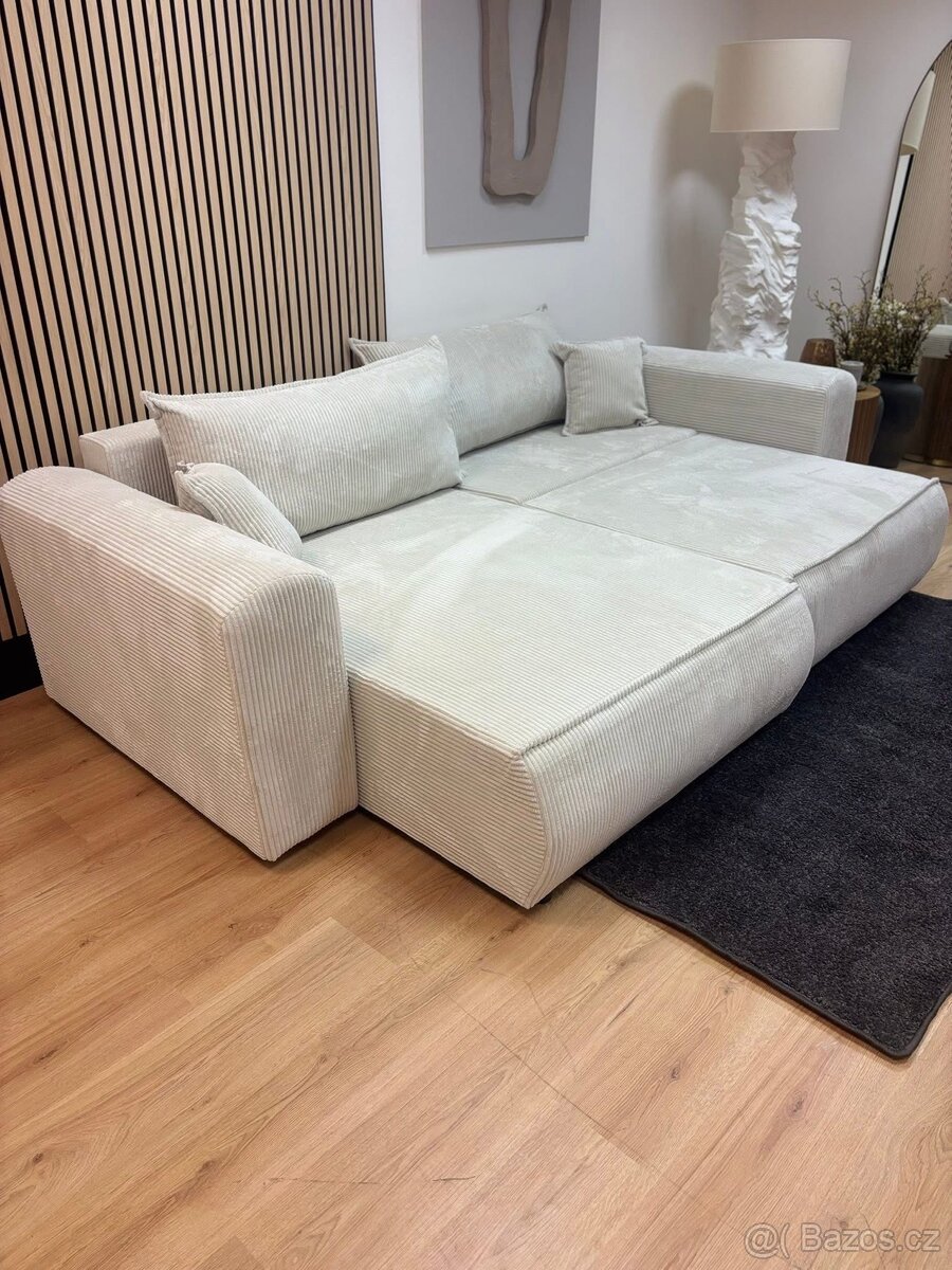 Sedací souprava - rozkládací s úložným prostorem - 2