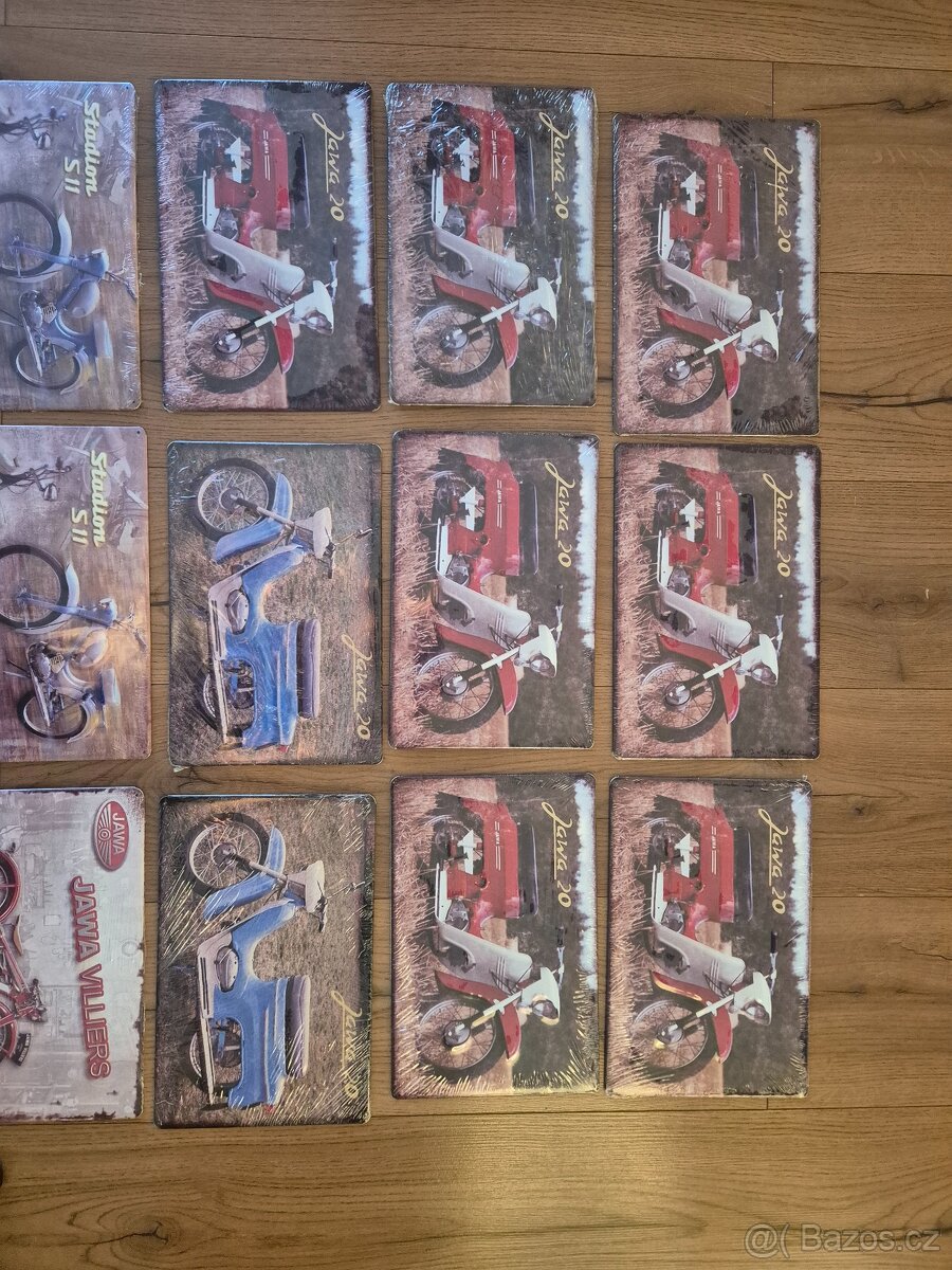 Retro plechové cedule JAWA - 2