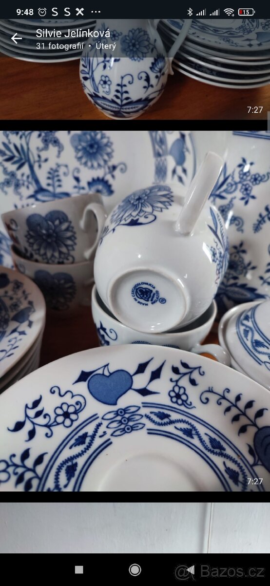 Porcelánový servis cibulák - 2