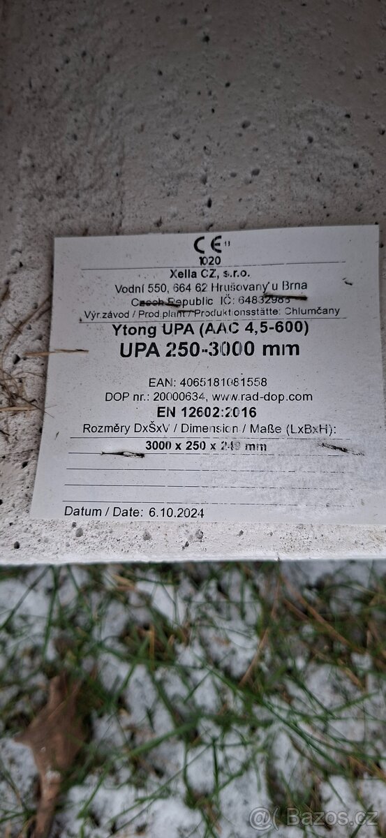 Ytong UPA překlady - 2