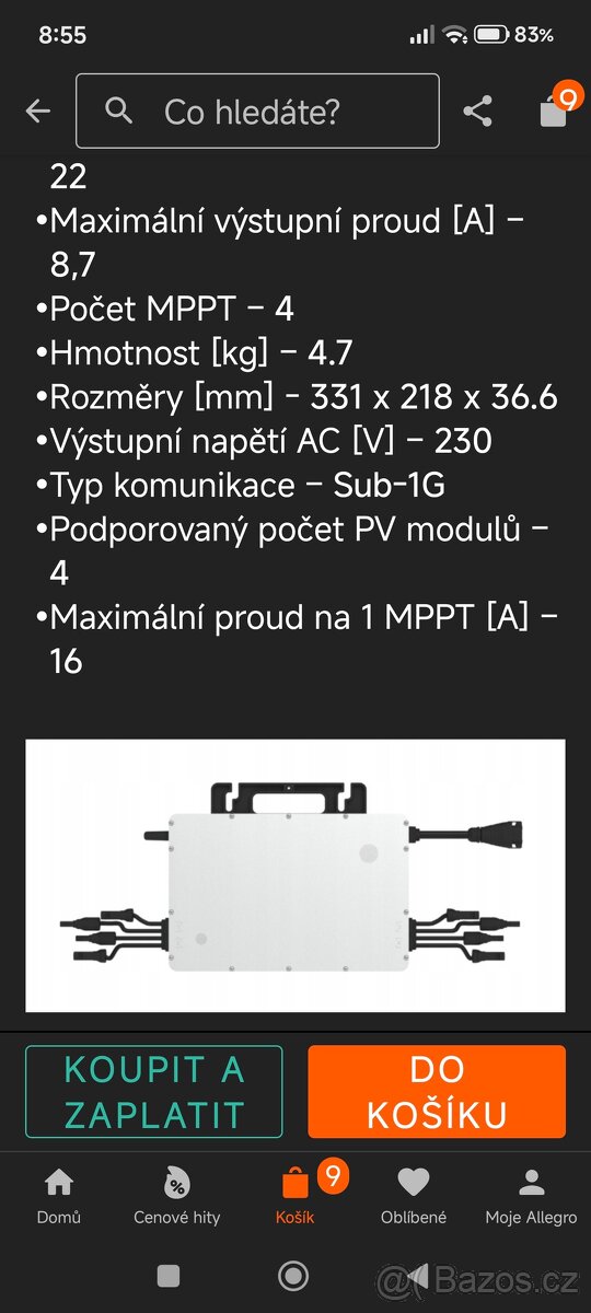 Mikroinvertor HMS 2000 + DTU WLite S - 2