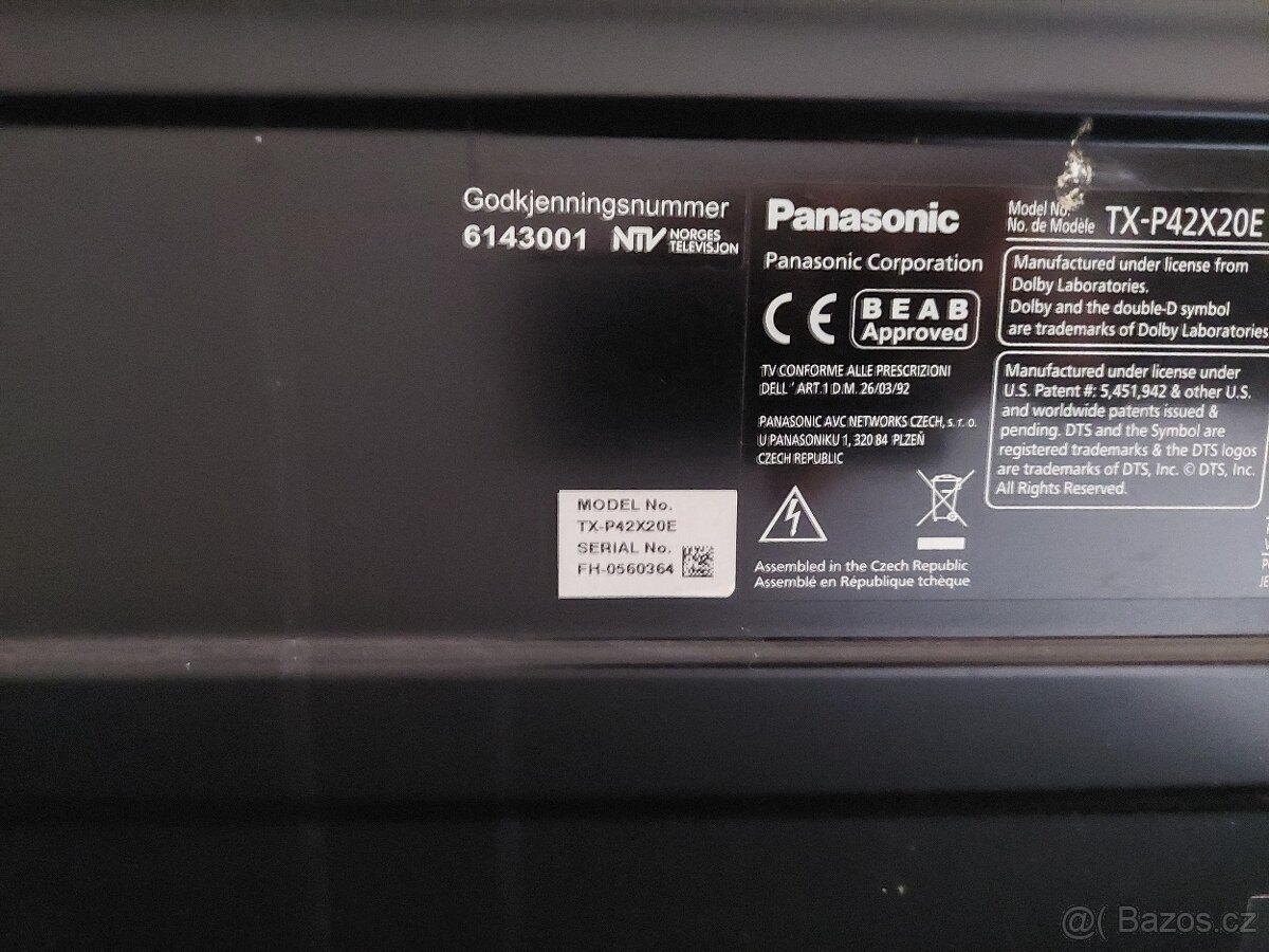 TV Panasonic TX-P42X20E - 2