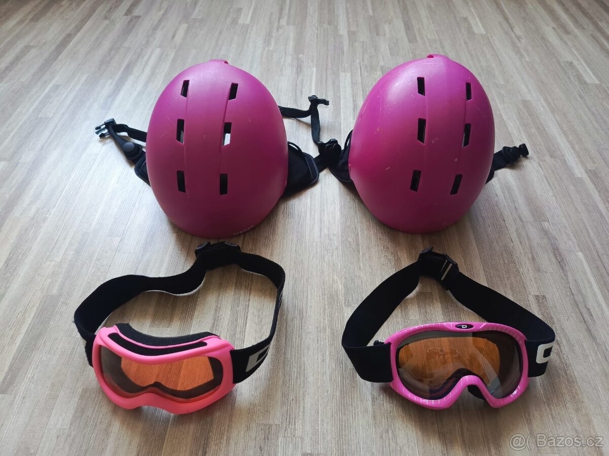 Dětská lyžařská helma s brýlemi - 2