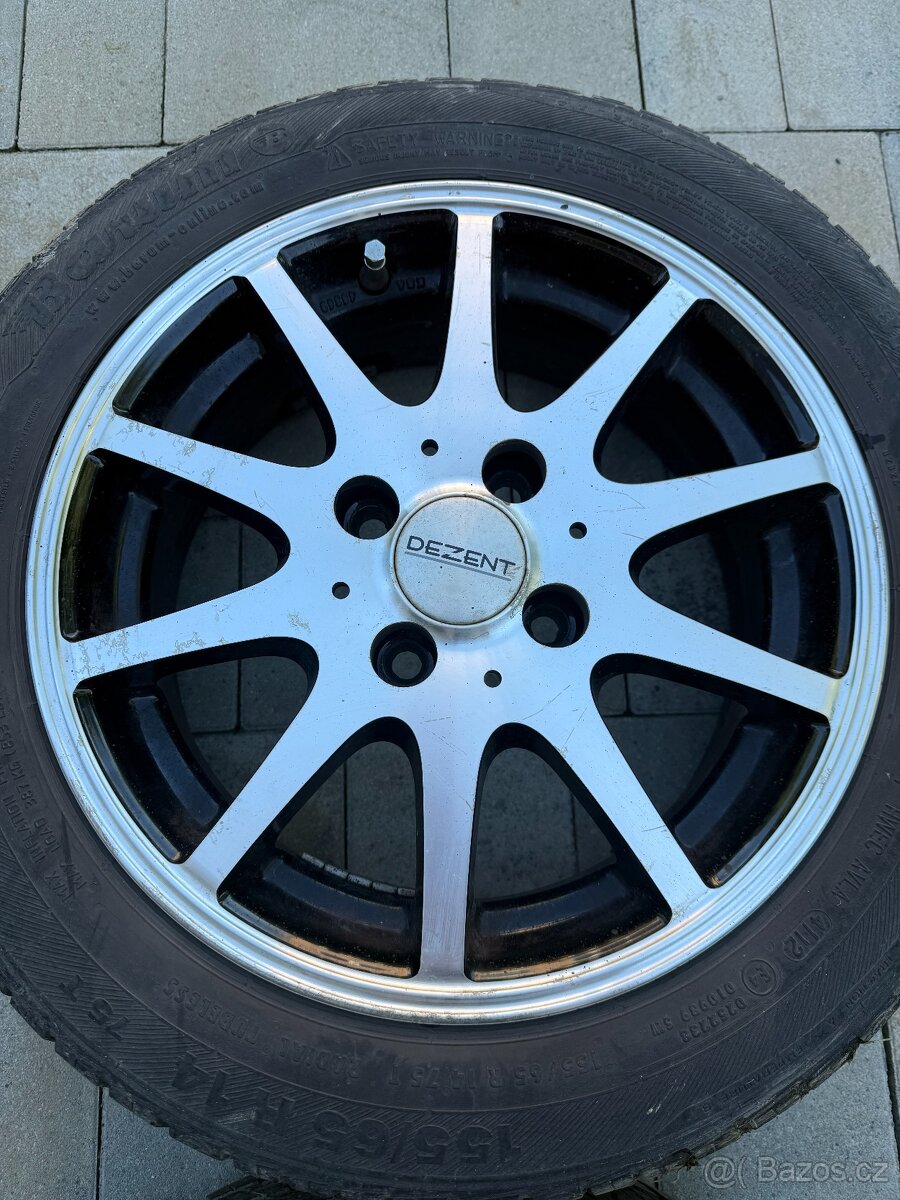 Alu disky dezent 155/65 R14 - 2