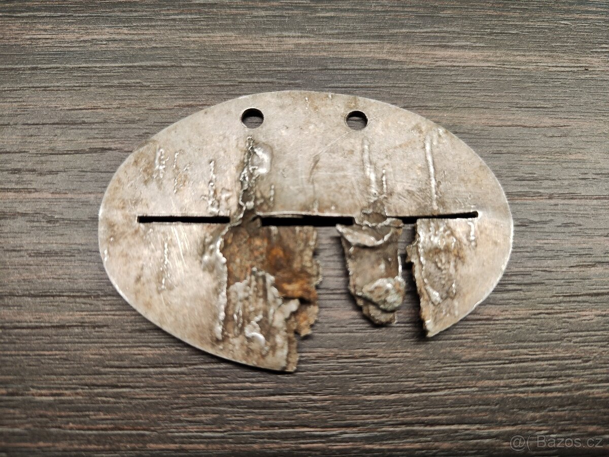 ID vojenská osobní známka Wehrmacht 3./J. Ers. Btl. 130 - 2